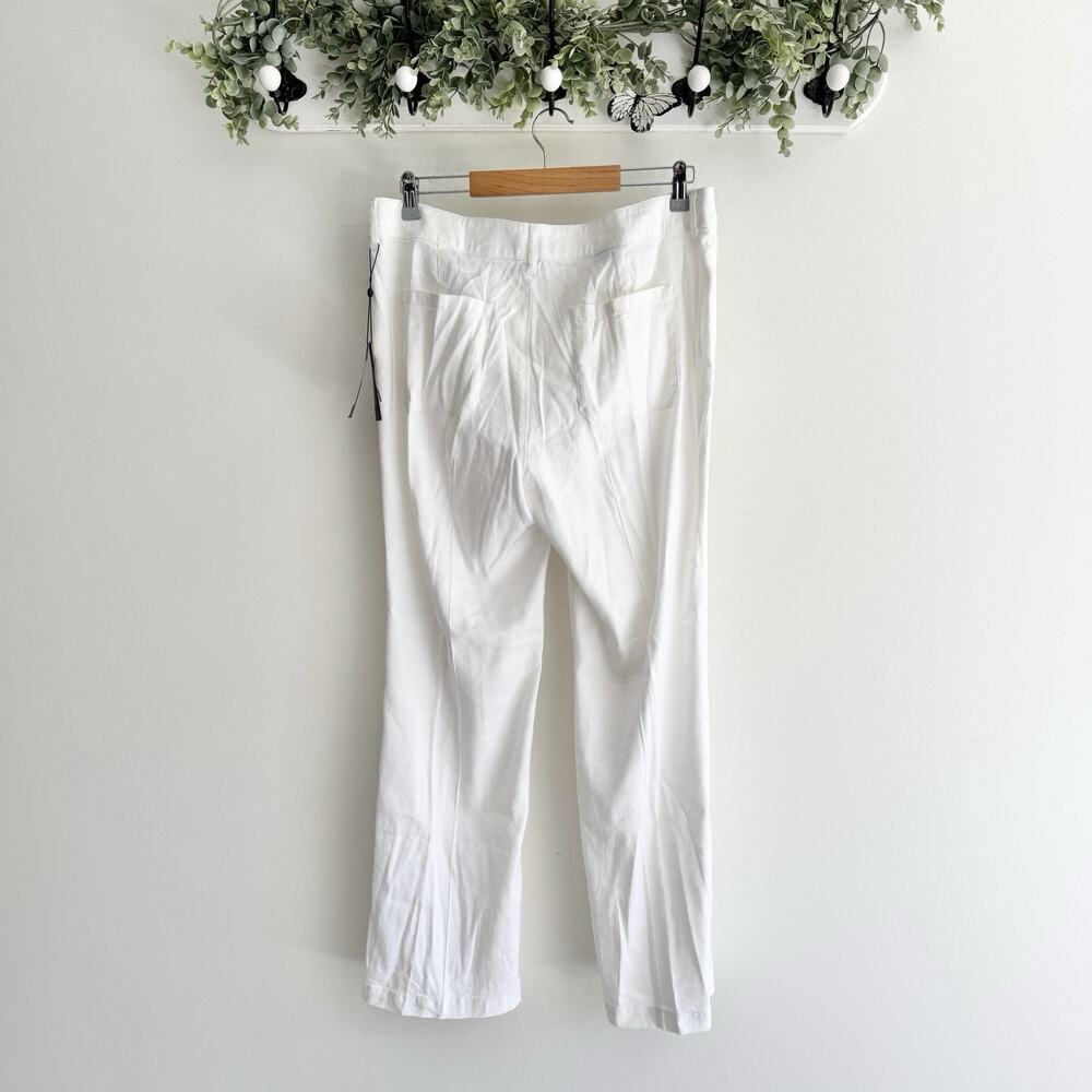 NYDJ White Lightweight Lift Tuck Trouser Pant New 12P #VW - Picture 4 of 4